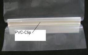 Klemmprofil mit PVC-Clip